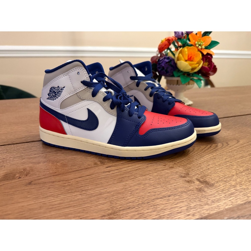 Air Jordan 1 Mid SE USA Red White Blue DC7294 100 Men's Size